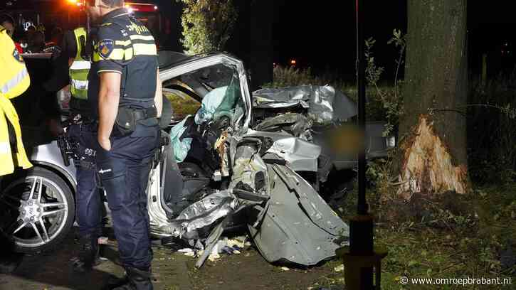 Drie jongeren gewond na harde botsing tegen boom