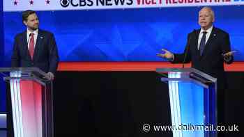 VP debate live updates: CBS hosts accused of being 'obnoxious' and 'biased' in Vance-Walz showdown