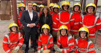 Senior MP visits Bury fire training centre to see 'incredible work' being done