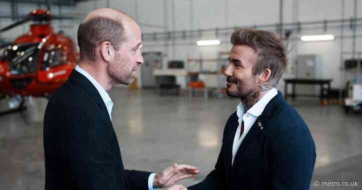 David Beckham could shake knighthood curse as he rubs shoulders with Prince William