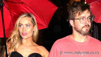 Laura Whitmore makes a rare appearance with husband Iain Stirling as he picks her up in the rain from the Glamour Women Of The Year Awards