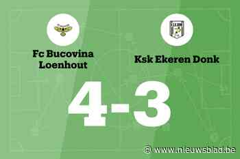 Bucovina Loenhout wint sensationeel duel tegen Ekeren Donk