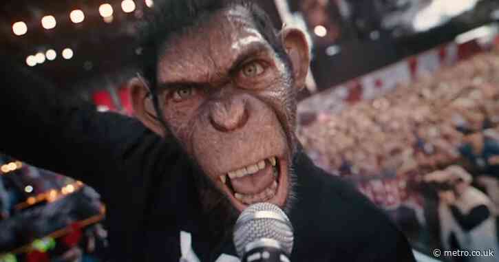 First look at Robbie Williams as CGI monkey in bizarre new film has fans saying the same thing