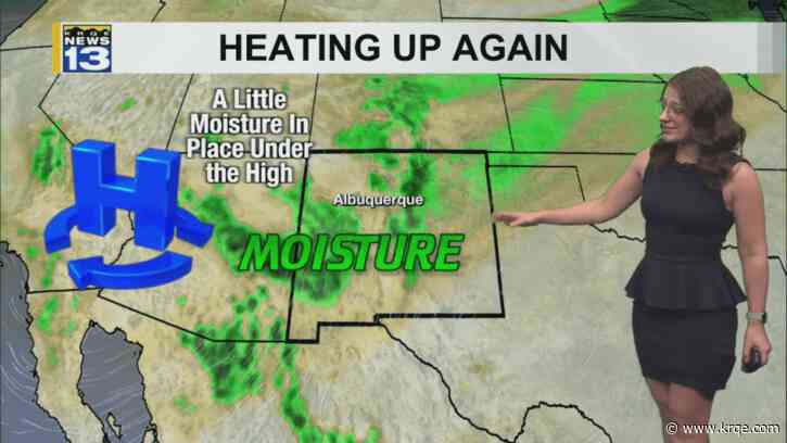 Warm temperatures continue with few rain chances