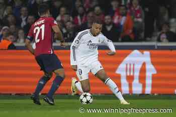 Mbappé comes off the bench for Real Madrid in return from hamstring injury