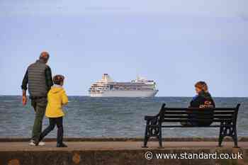 Cruise ship departs after four months stranded in Belfast