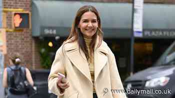 Katie Holmes, 45, embraces her gray roots while modeling a chic outfit in NYC... after daughter Suri Cruise's visit