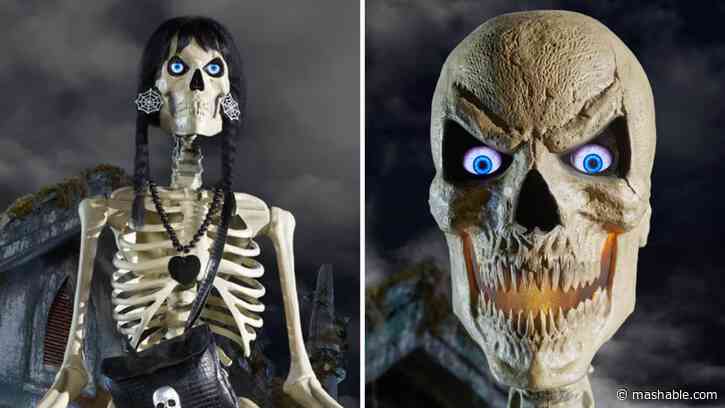 Two of the 12-foot Home Depot skeleton's new accessories are on sale for a very limited time