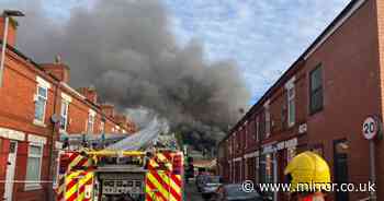 Manchester fire: Huge blaze in Levenshulme as police evacuate homes and locals urged 'shut windows'