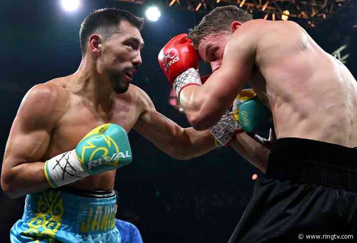 Janibek Alimkhanuly stops Andrei Mikhailovich in nine rounds in Australia