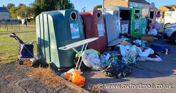 Pictures show 'appalling' fly-tipping at bottle banks