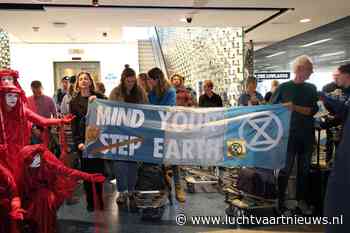 Opnieuw Extinction Rebellion-protest bij KLM-lounge