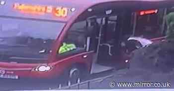 Horror moment girl gets leg trapped in bus door and dragged along Sheffield street