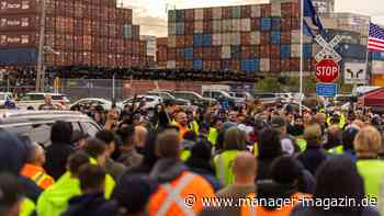 USA: Hafenarbeiter beenden Streik – Rückstau bei Containerschiffen