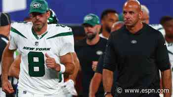 Jets' Rodgers: 'Good friends' with Saleh, no rift