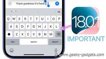 iOS 18.0.1: Addressing Early iOS 18 Issues