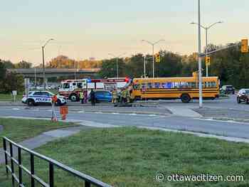 No injuries in Friday morning head-on school bus crash