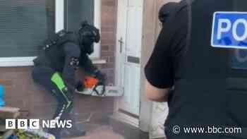 Man charged with drug offences after police raids