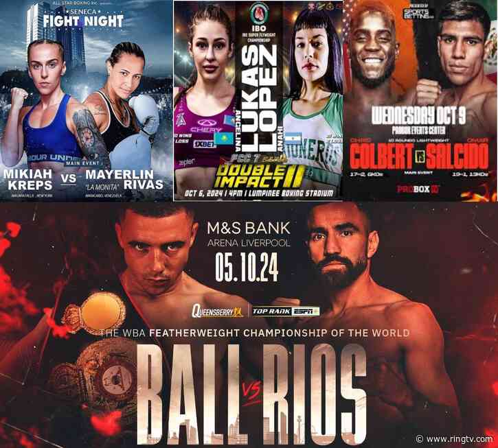 Fight Night Program – Week of October 4-9