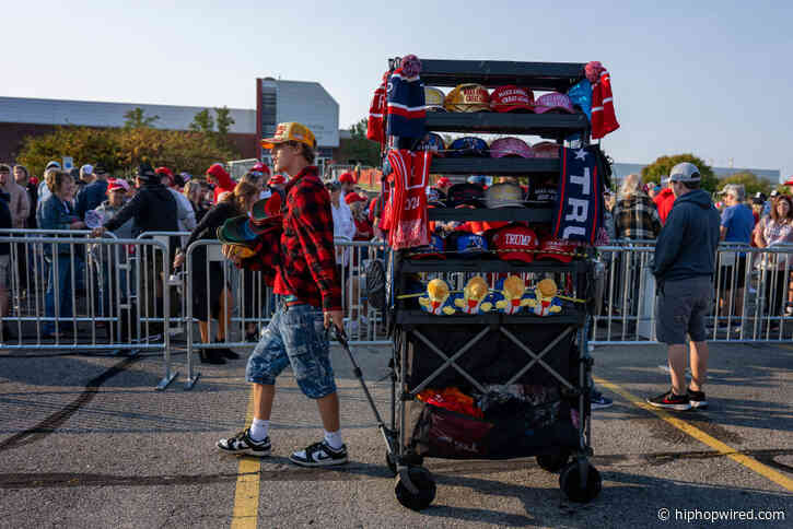 Black Vendor Gets Into Struggle Scrap At Trump Rally, Xittter Throws Shade