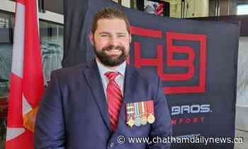 Chatham man honoured for military service in Afghanistan