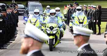 Police line streets as mark of respect for colleague who devoted thousands of hours to keep people safe