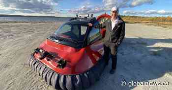 This Alberta teacher spent 1,800 hours over 1 year building a homemade hovercraft from scratch