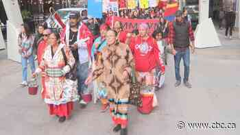 Dozens gather for 21st annual Awo Taan Sisters In Spirit walk and vigil