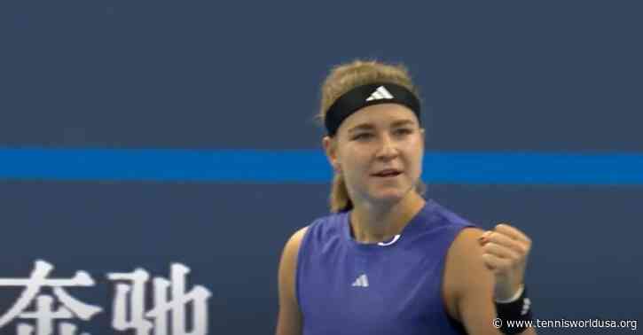 Karolina Muchova shares secret to ending Aryna Sabalenka's 15-match winning run