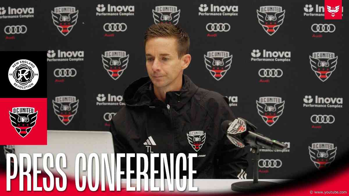 Troy Lesesne Pre-Match Press Conference | New England Revolution vs. D.C. United | MLS 2024