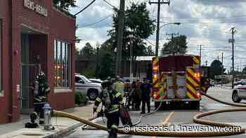 1 injured in apartment fire in Suffolk