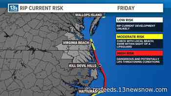 Coastal Virginia, North Carolina to see big waves, strong rip currents from Hurricane Kirk