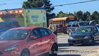 Crash involving school bus in Virginia Beach snarls traffic