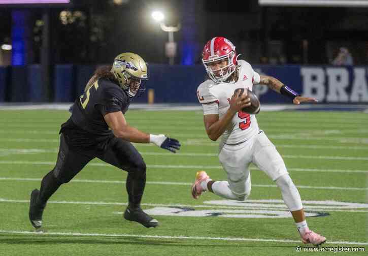 Freshman QB Koa Malau’ulu rallies St. John Bosco past Orange Lutheran in Trinity League thriller