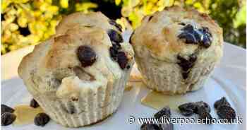 Slimming World friendly chocolate chip muffin recipe made with surprising ingredient