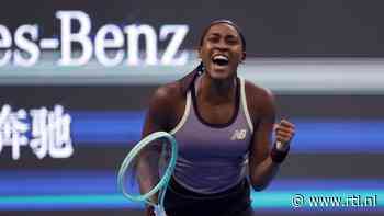 Tennisster Gauff knokt zich naar finale masterstoernooi Beijing