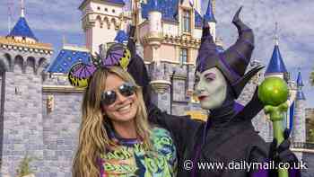 Heidi Klum gets in the Halloween spirit at Disneyland ahead of her highly-anticipated costume