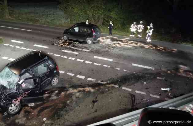 FFW Fredenbeck: Schwerer Verkehrsunfall mit eingeklemmten Personen / 20-jähriger lebensbedrohlich verletzt