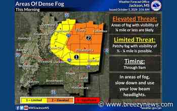 Dense Fog Advisory for Local Area