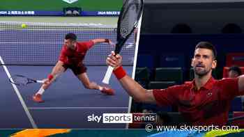 'That is outrageous!' | Djokovic makes INCREDIBLE no-look shot