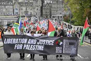 Thousands attend pro-Palestine demonstration in Edinburgh