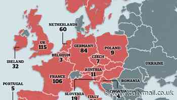 Map reveals where new XEC Covid variant is spreading across Europe as doctor warns it could soon be dominant strain of the virus