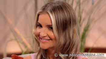 Helen Skelton resembles a goddess in daring shoulder-baring dress