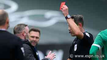 Rooney sent off as Plymouth score late winner