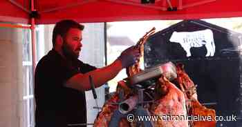 20 mouth-watering pictures as the traditional ox roast at the Houghton Feast attracts huge queues