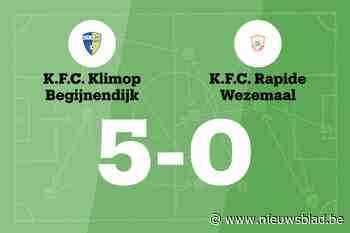 Wedstrijd tussen KO Begijnendijk en Rapide Wezemaal B eindigt in forfaitscore