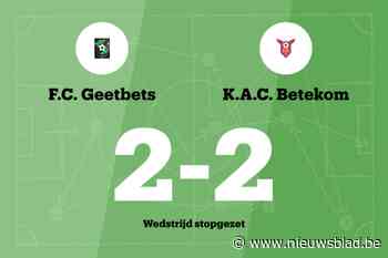 Match tussen Geetbets en Betekom B stopgezet