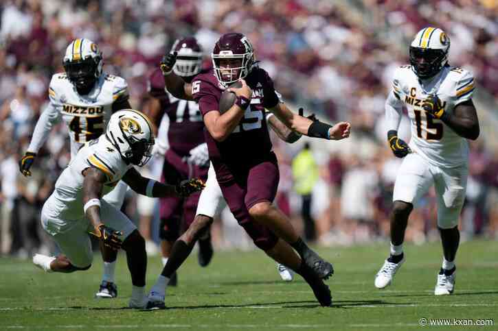 No. 25 Texas A&M thrives in Weigman's return, thumps No. 9 Missouri 41-10