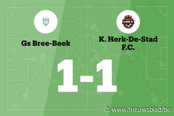 Bree-Beek speelt thuis gelijk tegen Herk FC