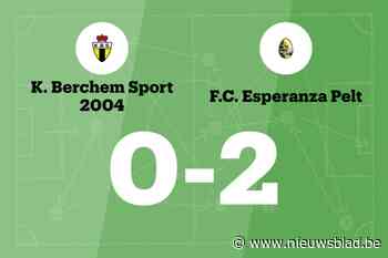 Esperanza Pelt verslaat Berchem Sport met 0-2 en eindigt reeks zonder overwinning